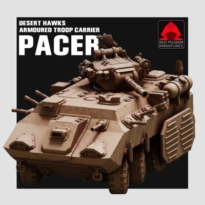 Desert Hawks: Armoured Troop Carrier "PACER" - 28mm Scale - Red Pilgrim Miniatures