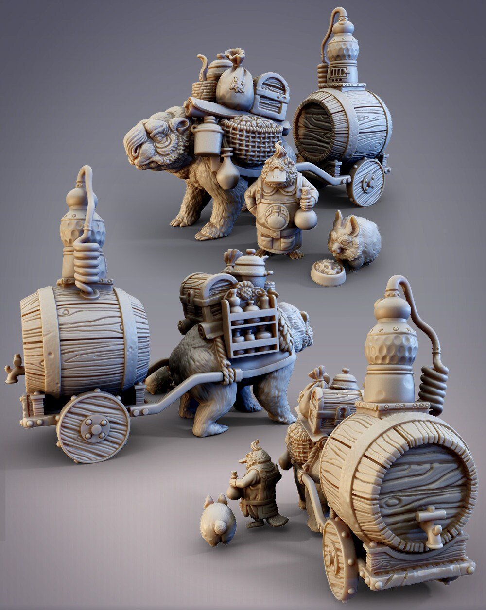 Glima, Boondaburra Platypus Chemist - 32mm/54mm Scale Miniature - (with DnD 5ed. Stats) - Cobramode Miniatures - Image 2