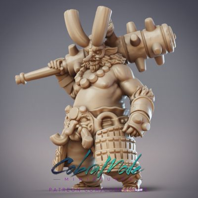 Zenkibo, Dai Tengu Outlaw  - 32mm/54mm Scale Miniature - (with DnD 5ed. Stats) - Cobramode Miniatures