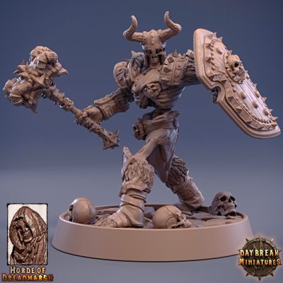 Bone Major of the Great Division - The Unliving Horde of Dreadmarsh (32mm/54mm) - Daybreak Miniatures