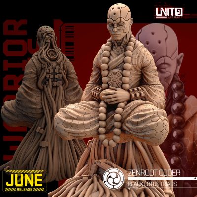 ZenRoot code - Black Lotus Triad Warrior Monks - 32mm Scale - Unit9 Miniatures